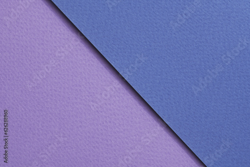 Rough kraft paper background, paper texture lilac blue colors. Mockup with copy space for text.