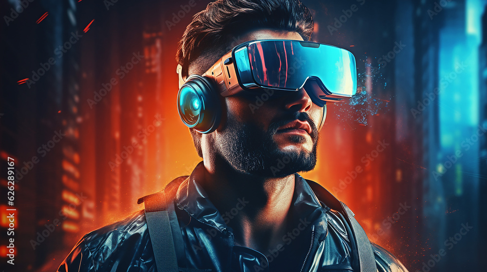 visualization futuristic neon background 3d render visualization futuristic neon background 3d render