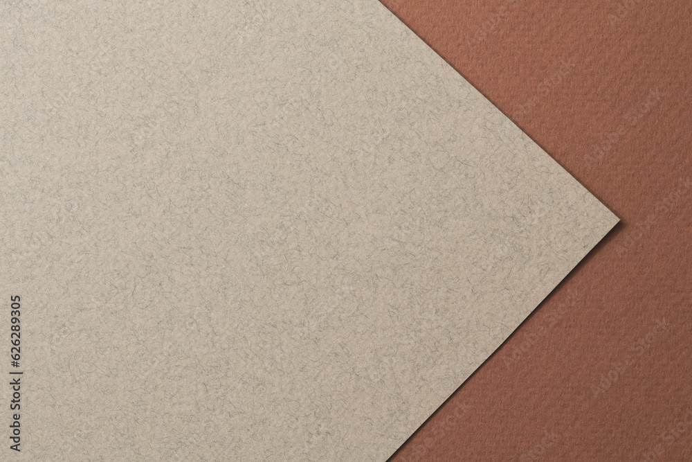 Rough kraft paper background, paper texture brown gray colors. Mockup with copy space for text.