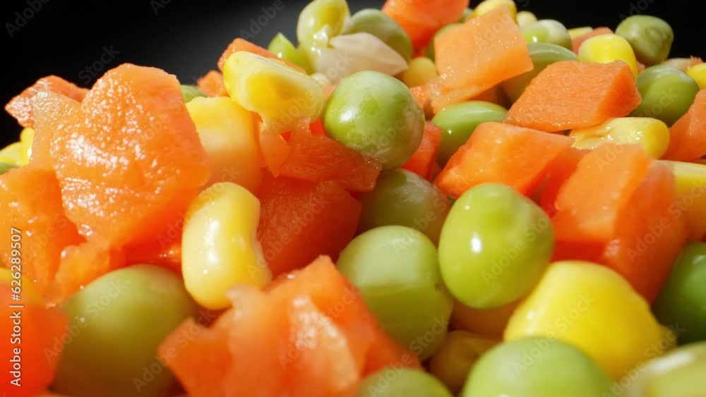 Vibrant medley of frozen mixed vegetables in a bowl, a dance of colors and textures captured up close with a mesmerizing macro probe lens.
Vibrant medley of frozen mixed vegetables in a bowl, a dance of colors and textures captured up close with a mesmerizing macro probe lens.