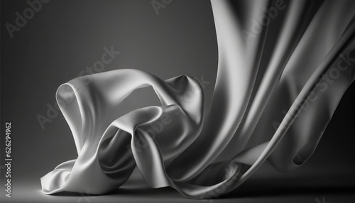 abstract and soft silky curtain material backdrop fashion or glamour generative ai