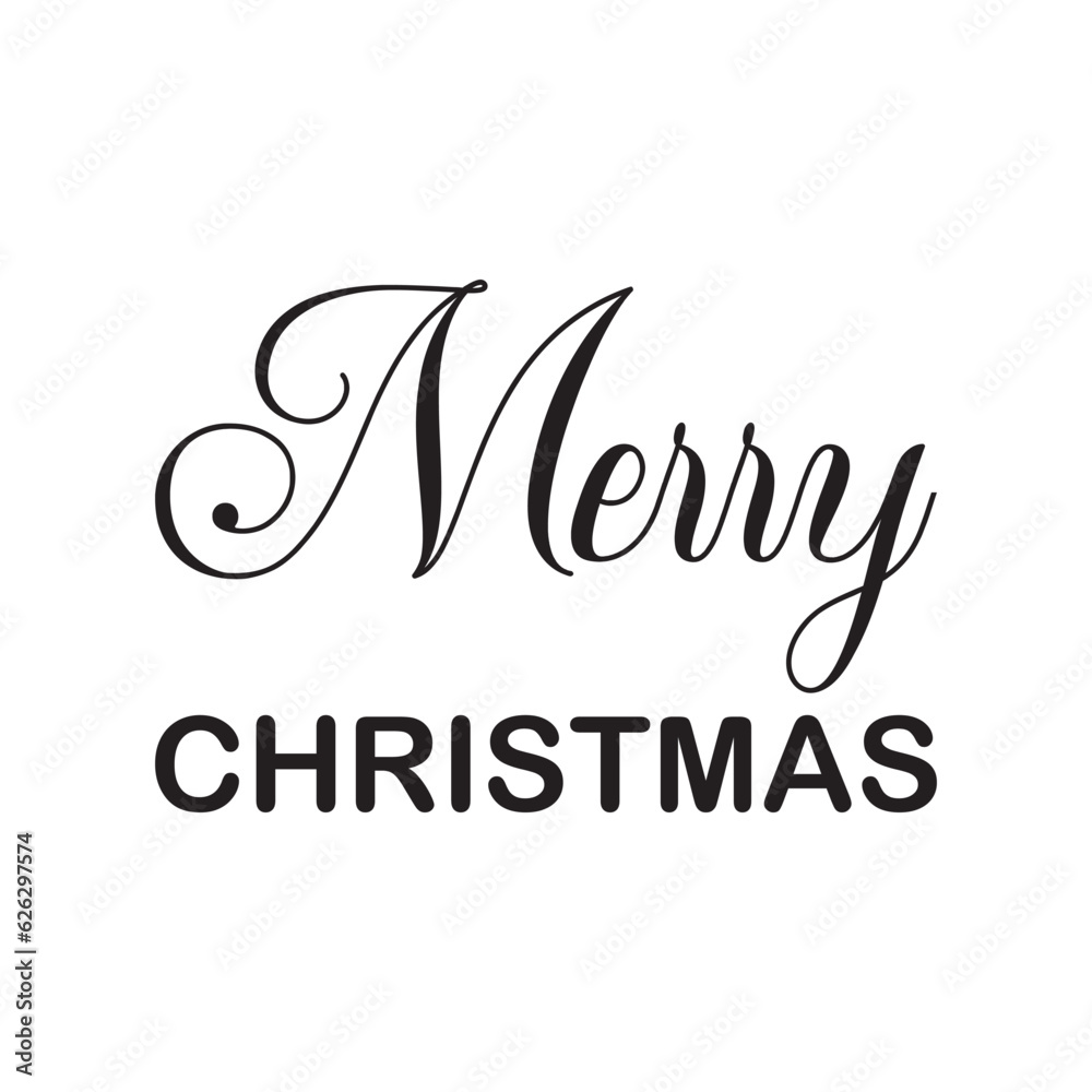 merry christmas black lettering quote