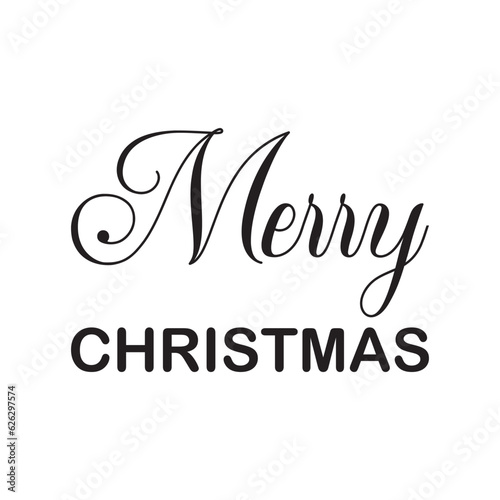 merry christmas black lettering quote