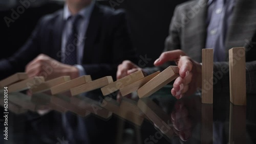 Risk of management and strategy plans for business growth and success concept