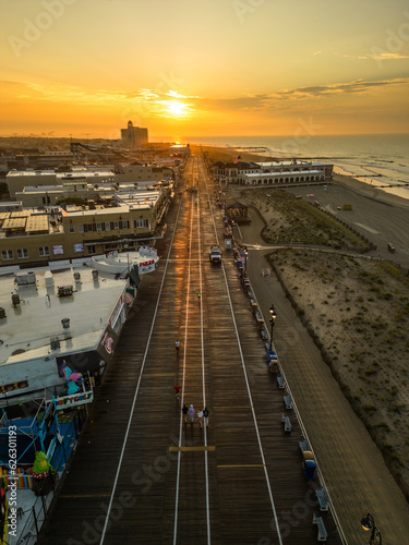 Aerial Drone of Ocean City New Jersey Summer 2023 © Jin