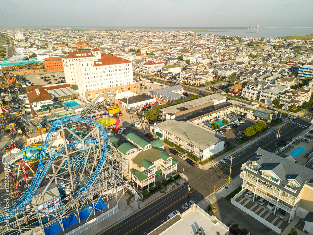 Aerial Drone of Ocean City New Jersey Summer 2023