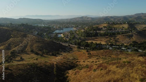 Aerial View of Westlake Lake, Westlake Village, Ventura County