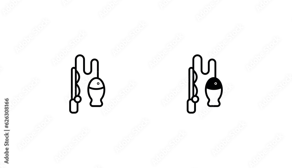 Fishing icon design with white background stock illustration Fishing icon design with white background stock illustration