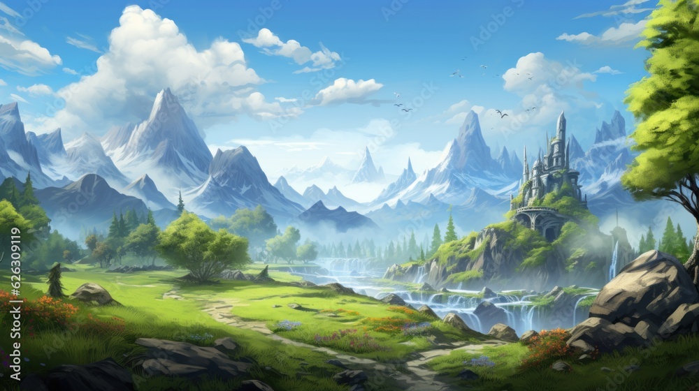 Fantasy Landscape Game Art