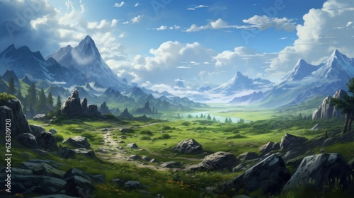 Fantasy Landscape Game Art