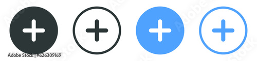 Add, new, plus icon button- create icons, more button - positive sign- cross symbol - Addition Logo , apps and website icons