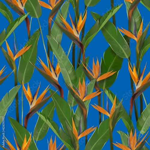 seamless pattern with leaves