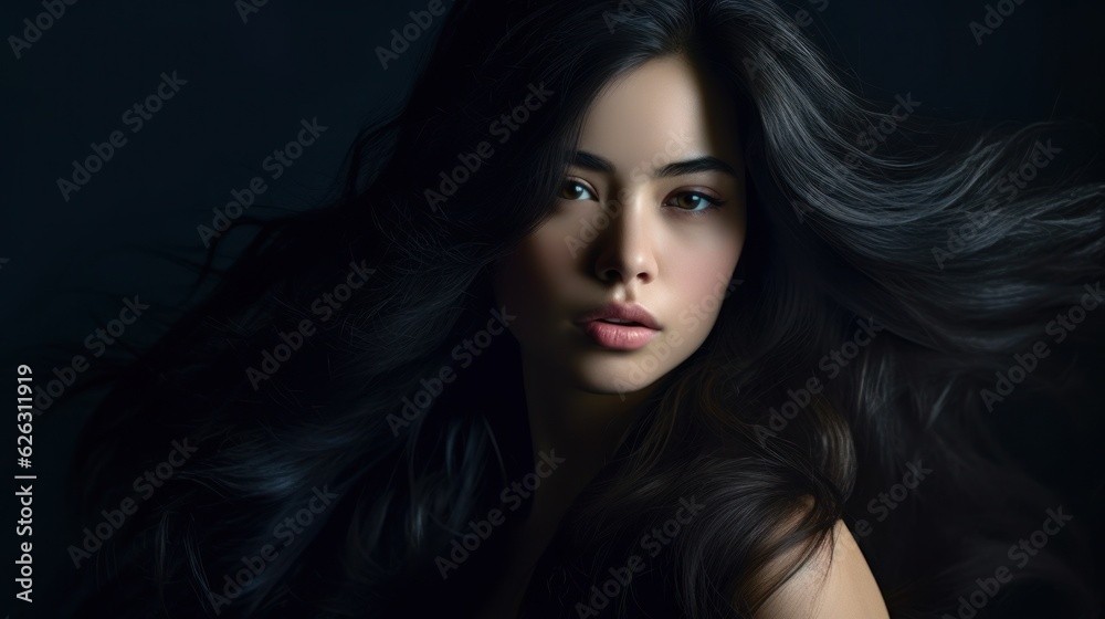 Beautiful model woman with long hairstyle. Care and beauty hair products Beautiful model woman with long hairstyle. Care and beauty hair products