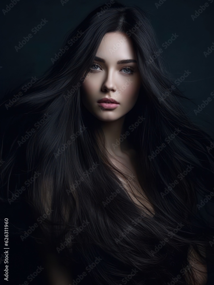 Beautiful model woman with long hairstyle. Care and beauty hair products Beautiful model woman with long hairstyle. Care and beauty hair products