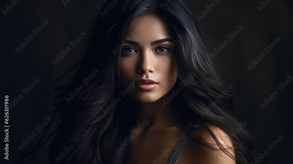 Beautiful model woman with long hairstyle. Care and beauty hair products Beautiful model woman with long hairstyle. Care and beauty hair products