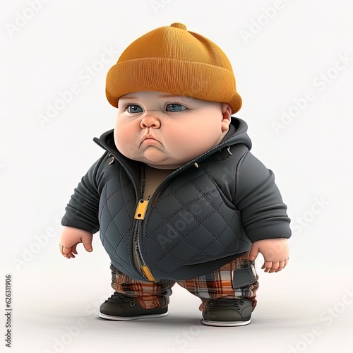 cute swag chubby baby photo