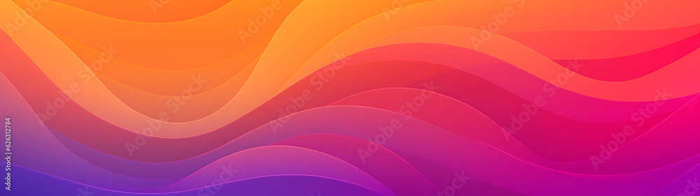 Abstract gradient banner, background. Pink and orange. Modern minimalist design. Generative AI Abstract gradient banner, background. Pink and orange. Modern minimalist design. Generative AI