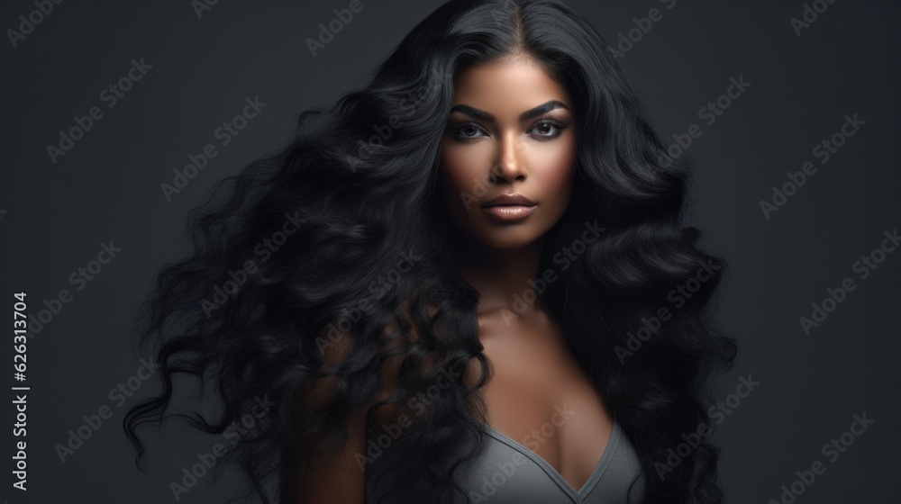 Beautiful model woman with long hairstyle. Care and beauty hair products Beautiful model woman with long hairstyle. Care and beauty hair products