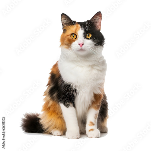 Domestic calico cat