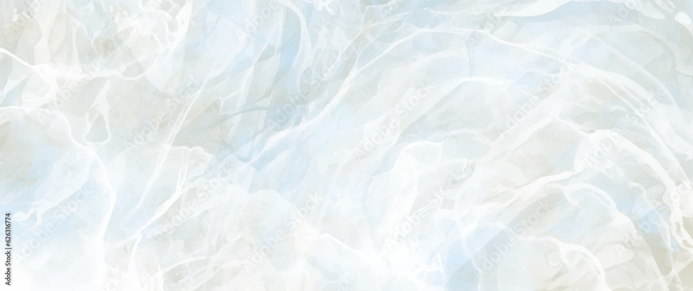 Fototapeta premium Vector blue watercolor art background. Stone. Marble texture for cards, flyer, poster, banner, and cover design. Stucco. Wall. Painted template for design. 