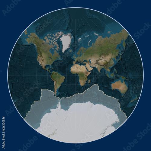 Antarctica tectonic plate. Satellite. Lagrange. photo