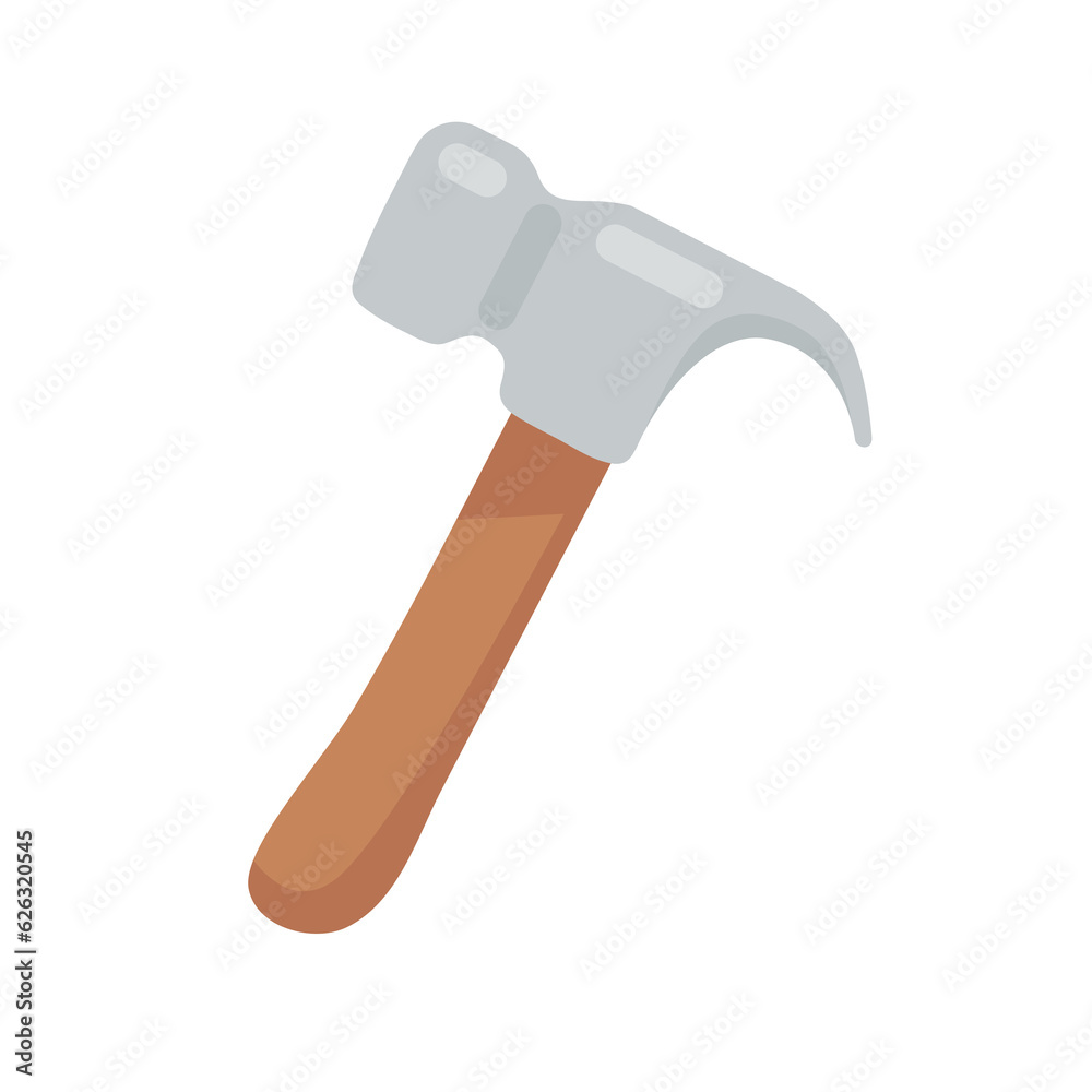Hammer icon. Hiking gear for camping activities to relax on vacation Hammer icon. Hiking gear for camping activities to relax on vacation