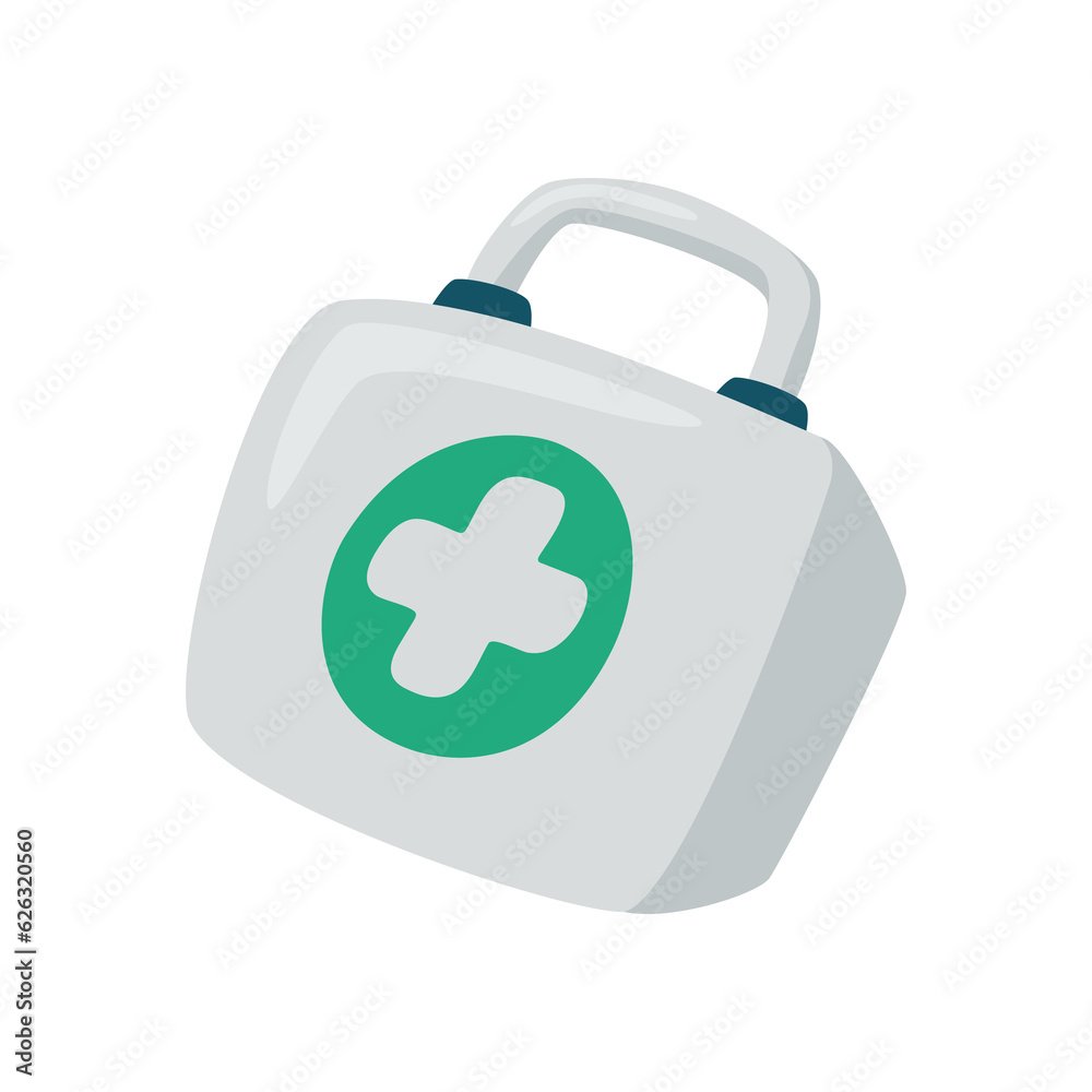 Medical box icon. hiking equipment For first aid in case of an accident Medical box icon. hiking equipment For first aid in case of an accident