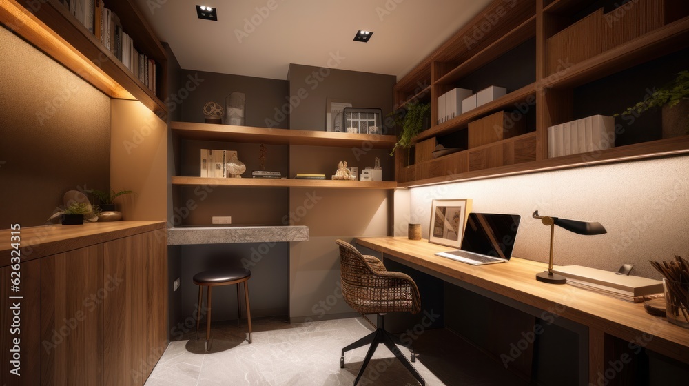 Modern study room area home interior design and decoration ideas house ...
