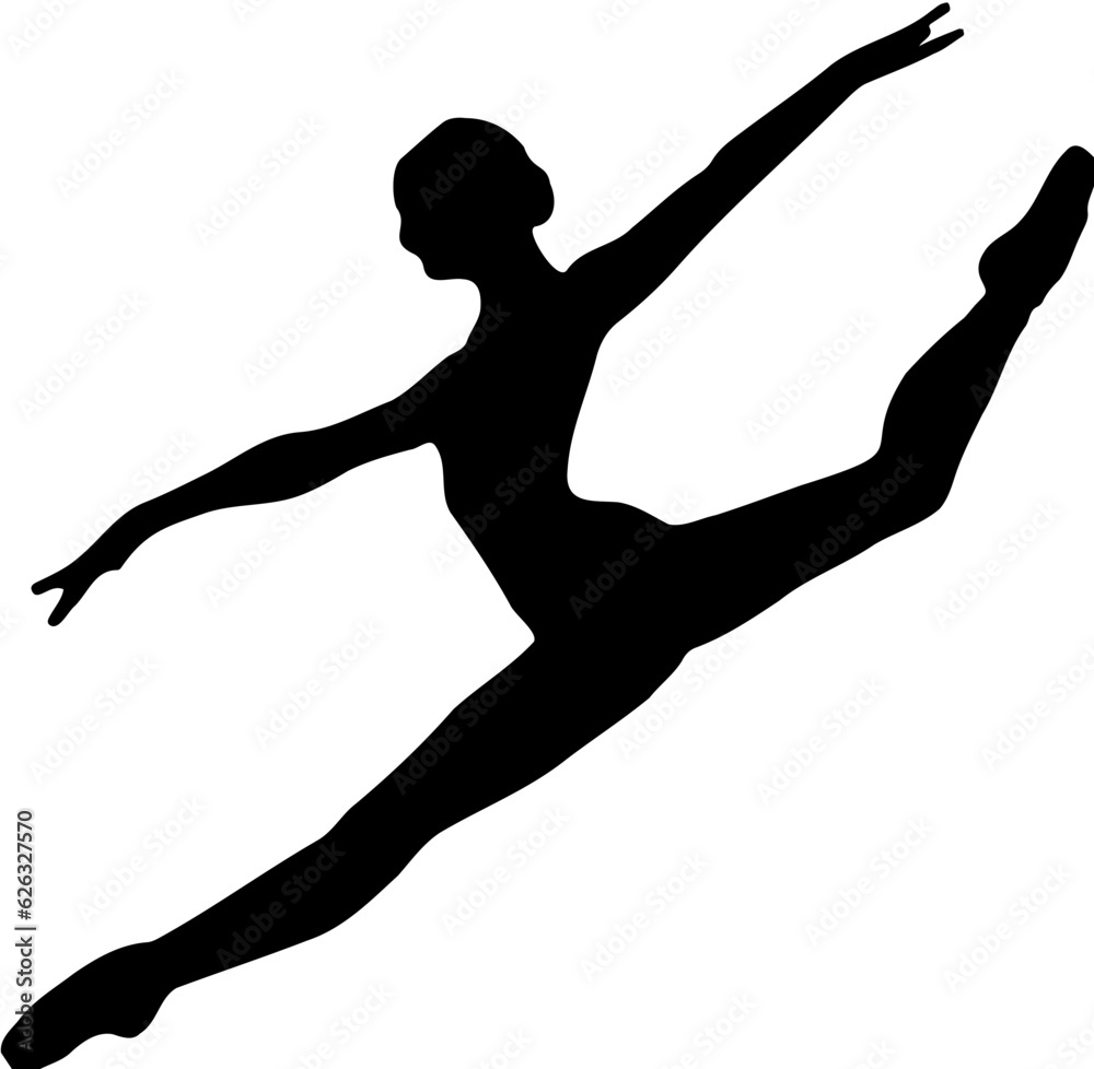 silhouette of a bellet vector silhouette of a bellet vector
