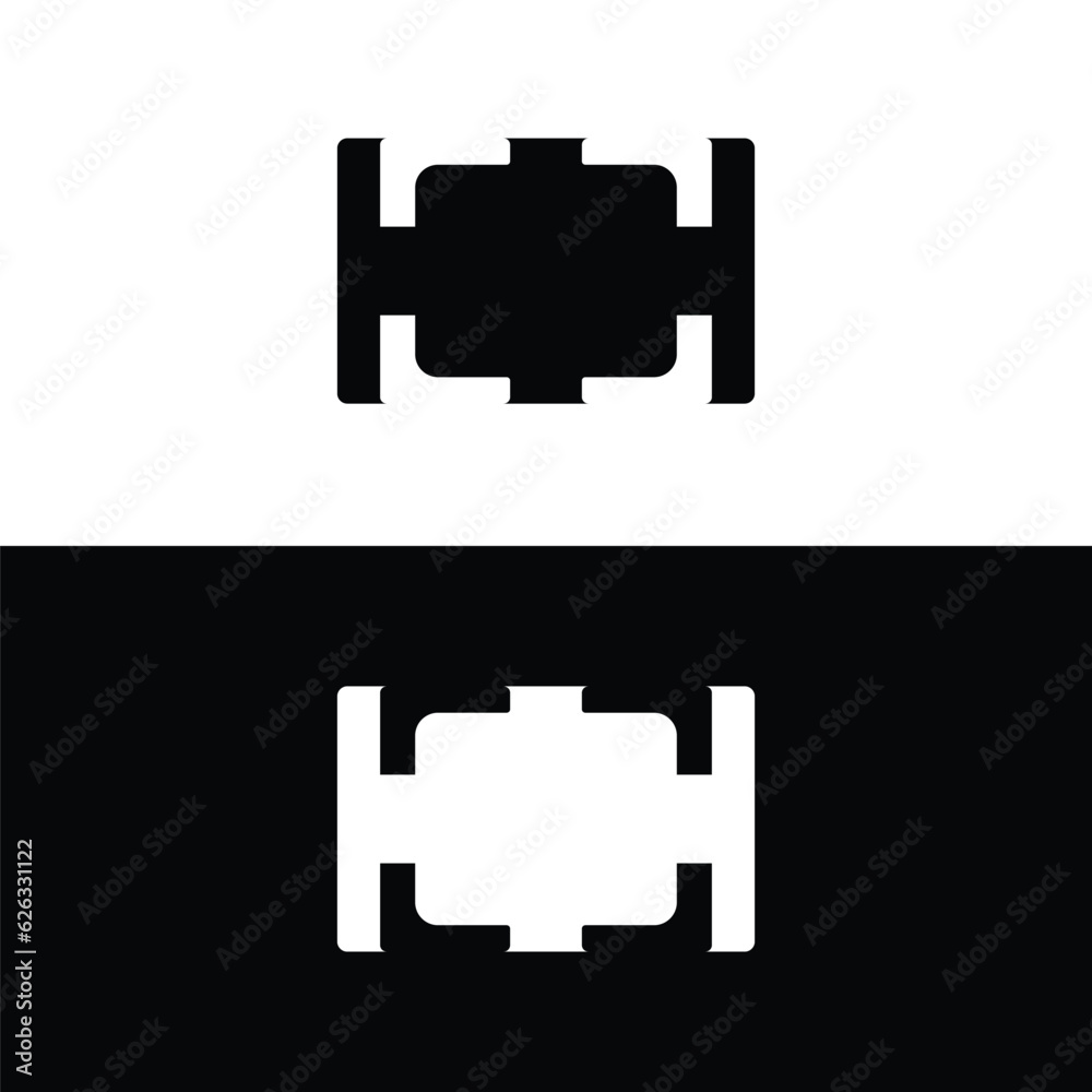 Obraz premium Rectangle vector logo template design