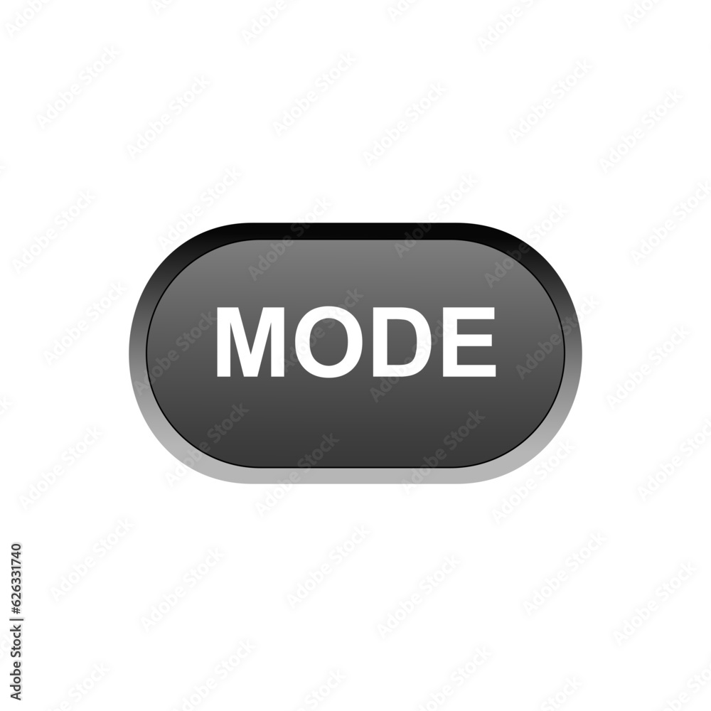 Mode button icon vector design template and illustration Mode button icon vector design template and illustration