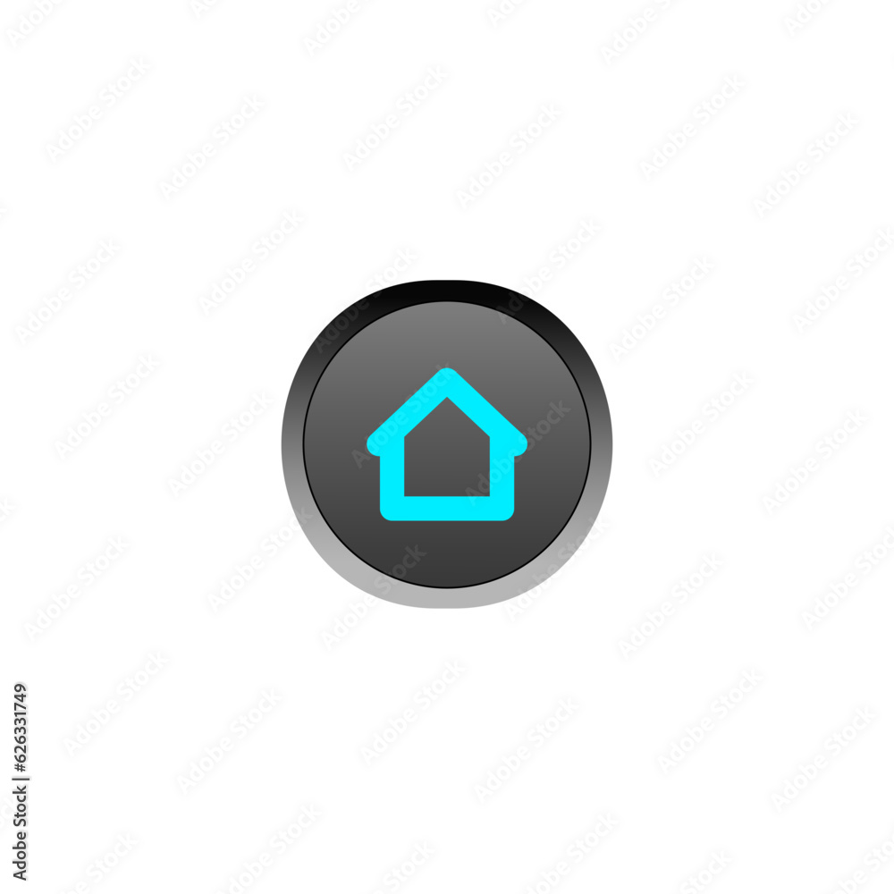 Home button icon vector design template and illustration Home button icon vector design template and illustration