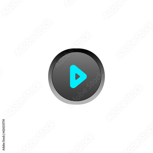 Free Download Play button icon vector design template and illustration - GFXLoad