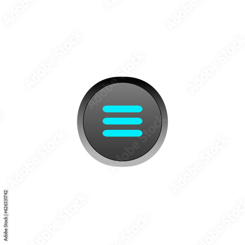 Library button icon vector design template and illustration