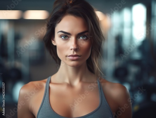 Beautiful young fitness girl in gym. Female fitness. Free Download Beautiful young fitness girl in gym. Female fitness. - GFXLoad