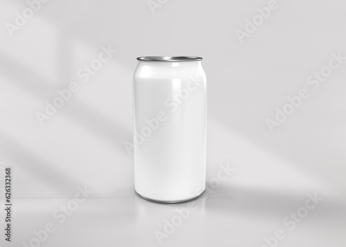 3D Illustration. Soda can isolated on white background.