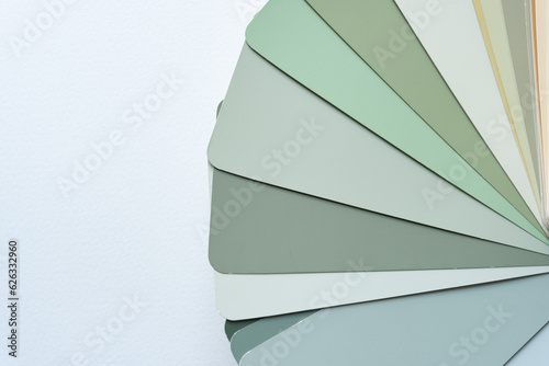 harmonious greenery grays - assorted paint chip samples  photo