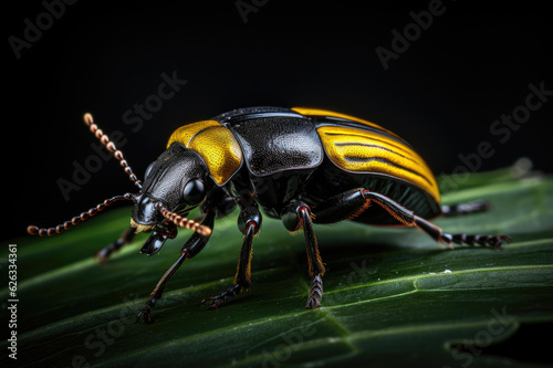 Colorado beetle close up
