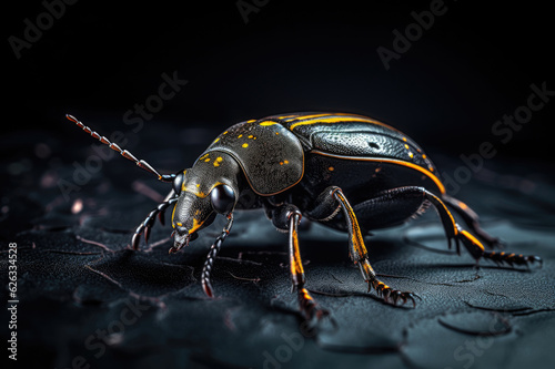 Colorado beetle close up