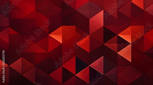 Abstract and Geometrical Texture in Dark Red Colors. Futuristic Background