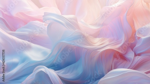 Soft Colored Abstract Waves Painting