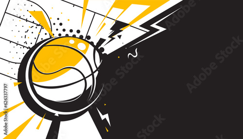 Basketball background design. The sport concept