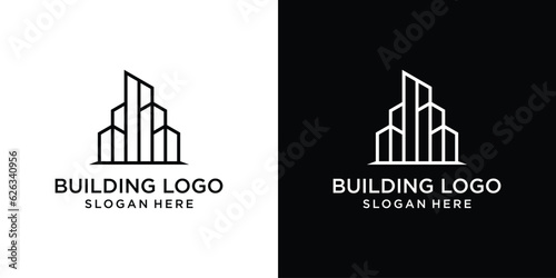 Building logo vector illustration design,real estate logo template, logo symbol icon