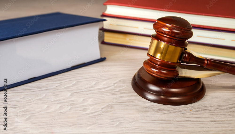 gavel and books gavel and books