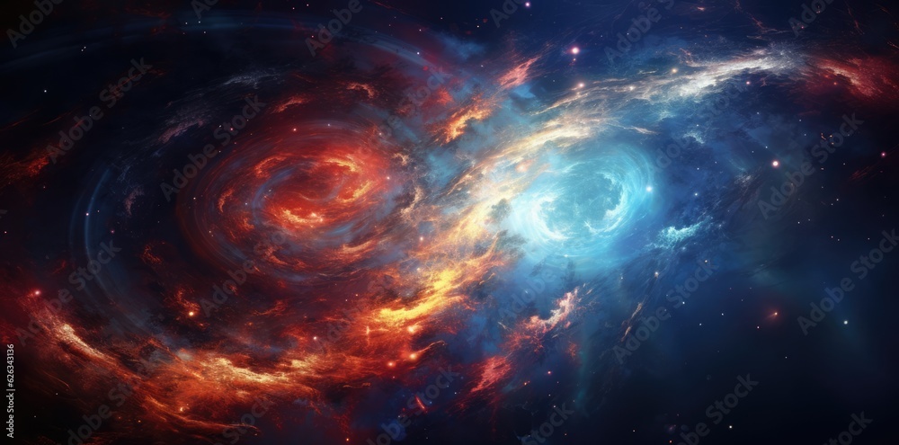 Swirl galaxy milky way stars red blue other dimension cloud space background Swirl galaxy milky way stars red blue other dimension cloud space background