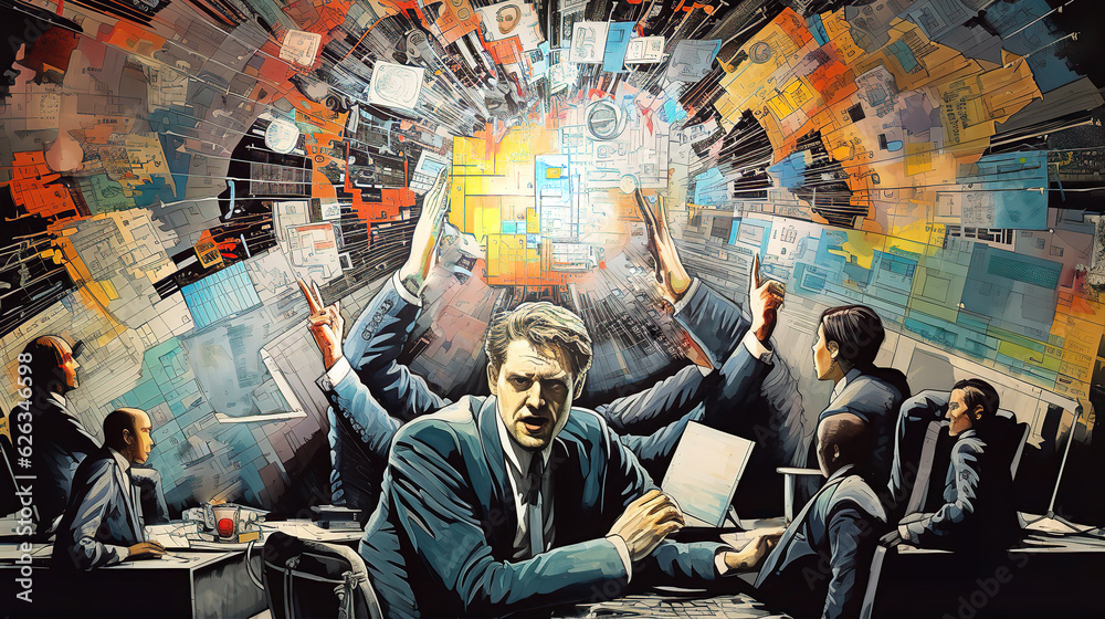 Businessman works with laptop and surrounded by graphs and charts, financial global reports, calculations. Global business, control, advisory concept Businessman works with laptop and surrounded by graphs and charts, financial global reports, calculations. Global business, control, advisory concept