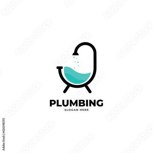plumbing logo icon vector template.