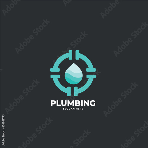plumbing logo icon vector template.