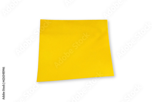 yellow sticky note isolated in PNG