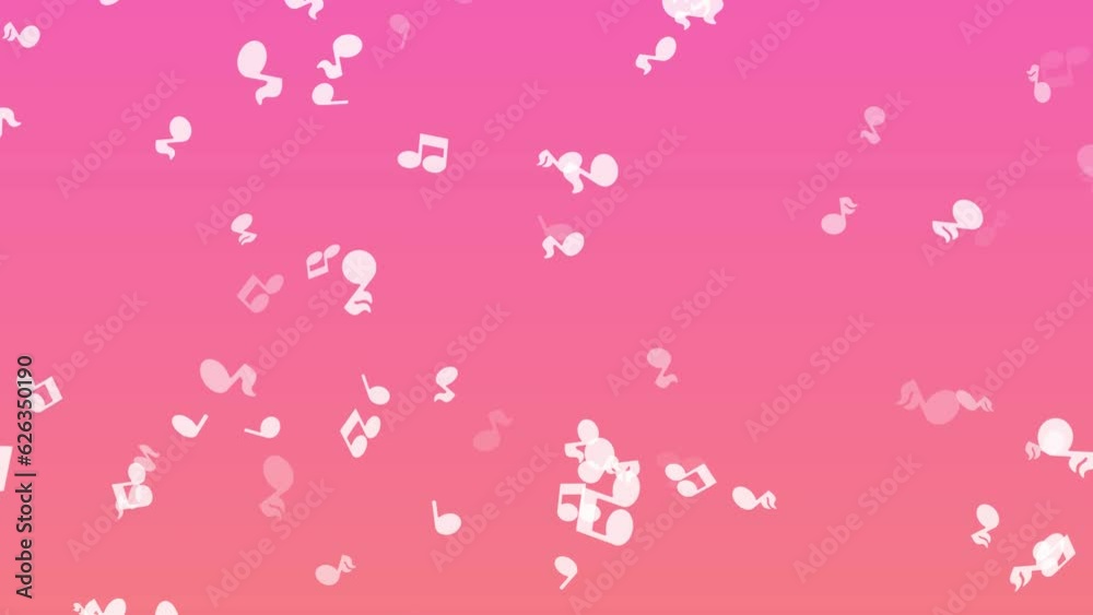 cute musical note background loop cute musical note background loop